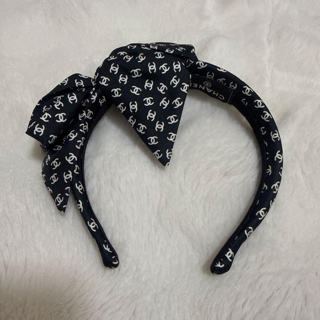 【美品】CHANEL シャネル リボンカチューシャ