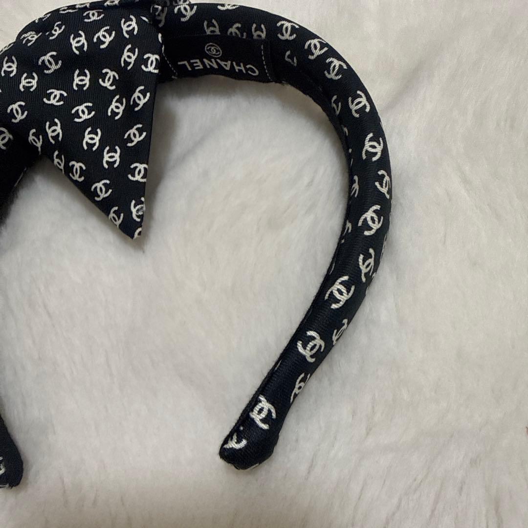 【美品】CHANEL シャネル リボンカチューシャ