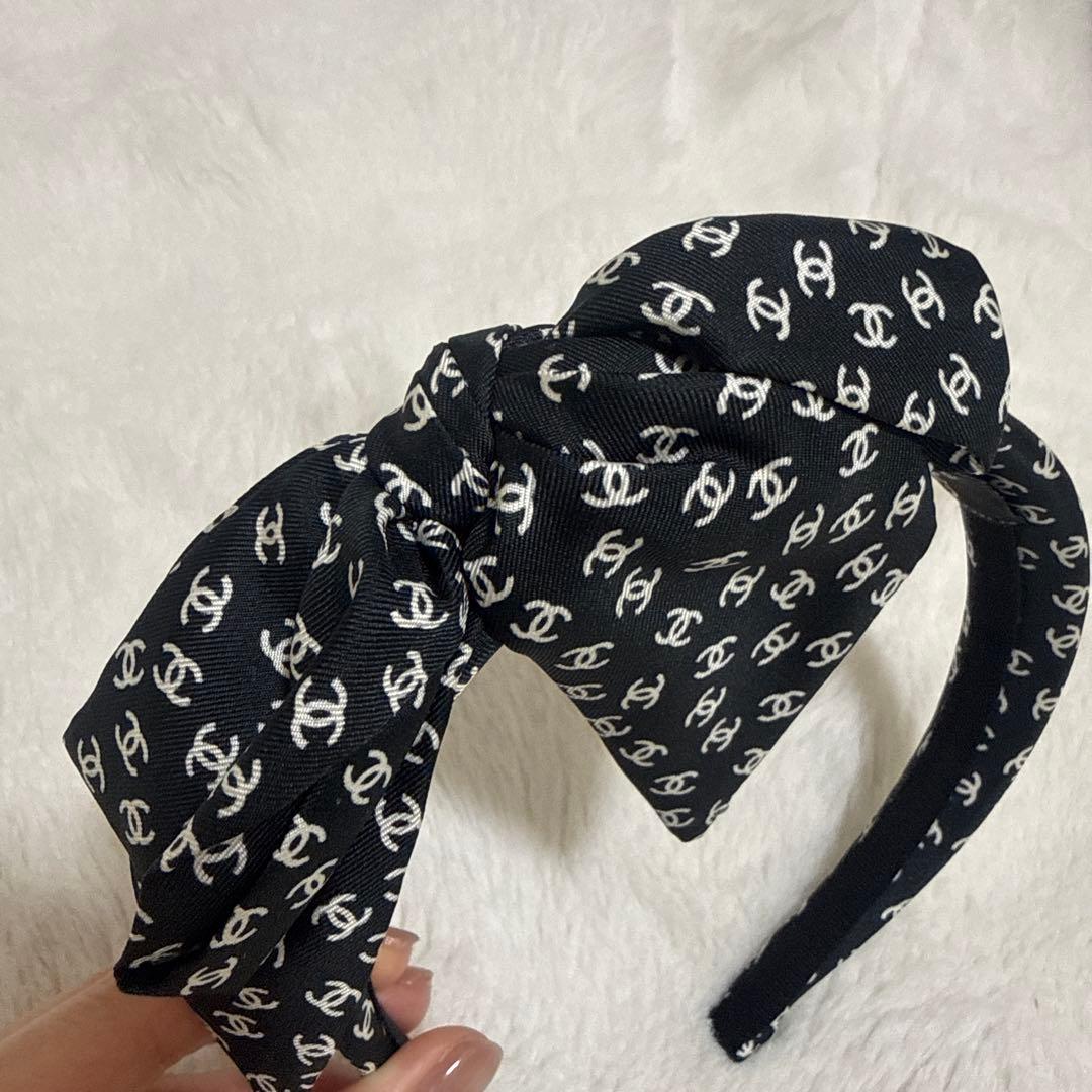 【美品】CHANEL シャネル リボンカチューシャ