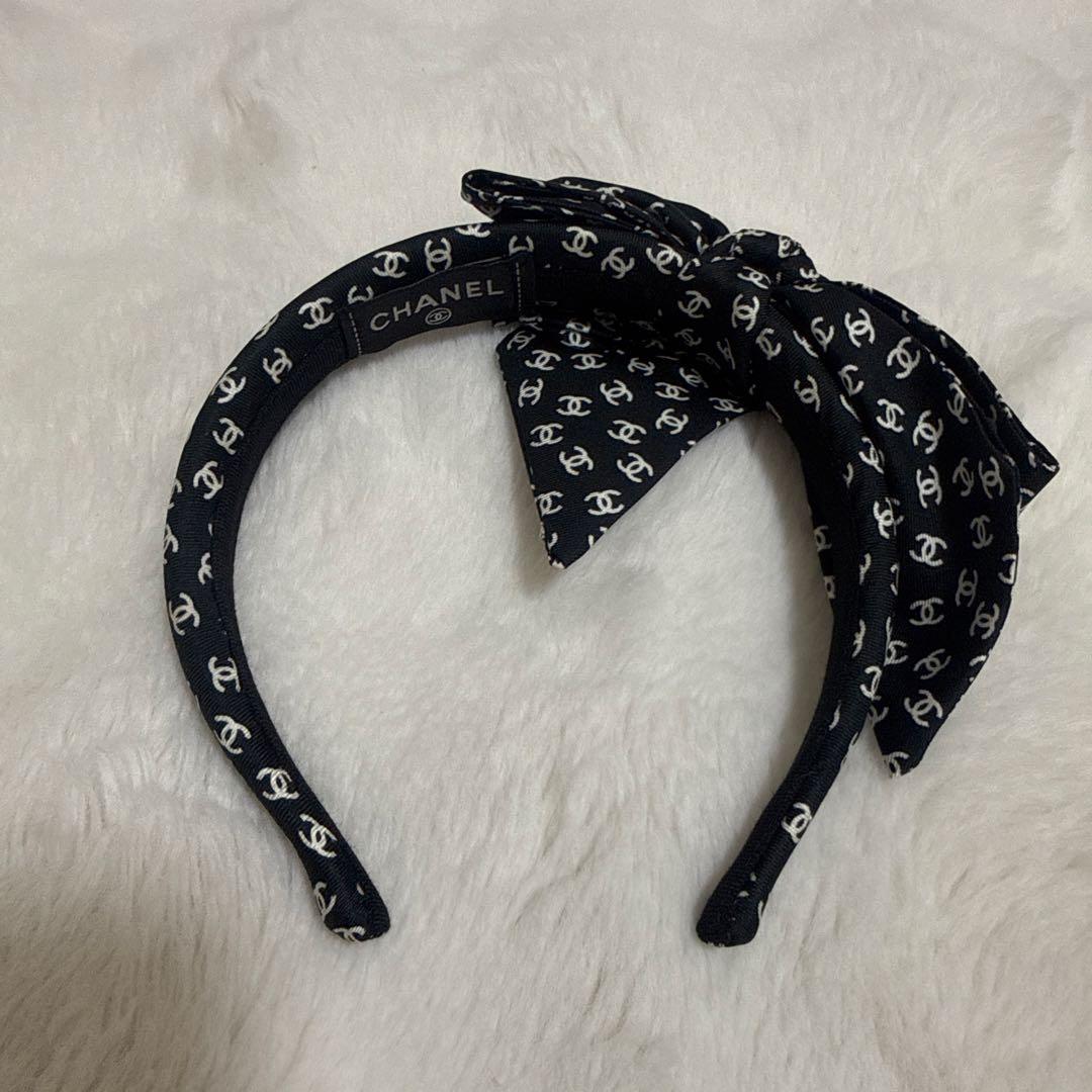 【美品】CHANEL シャネル リボンカチューシャ