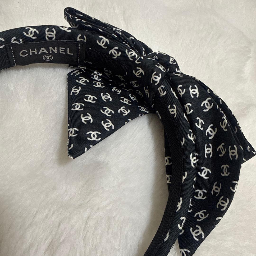【美品】CHANEL シャネル リボンカチューシャ