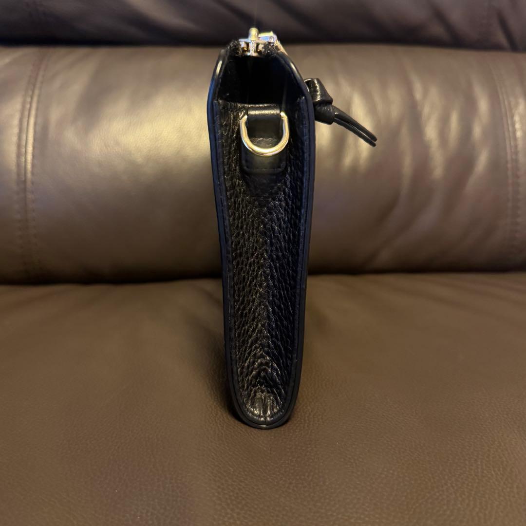 かっちゃん様　Tory Burch ショルダーバッグ　ブラック　レザー　シボ革