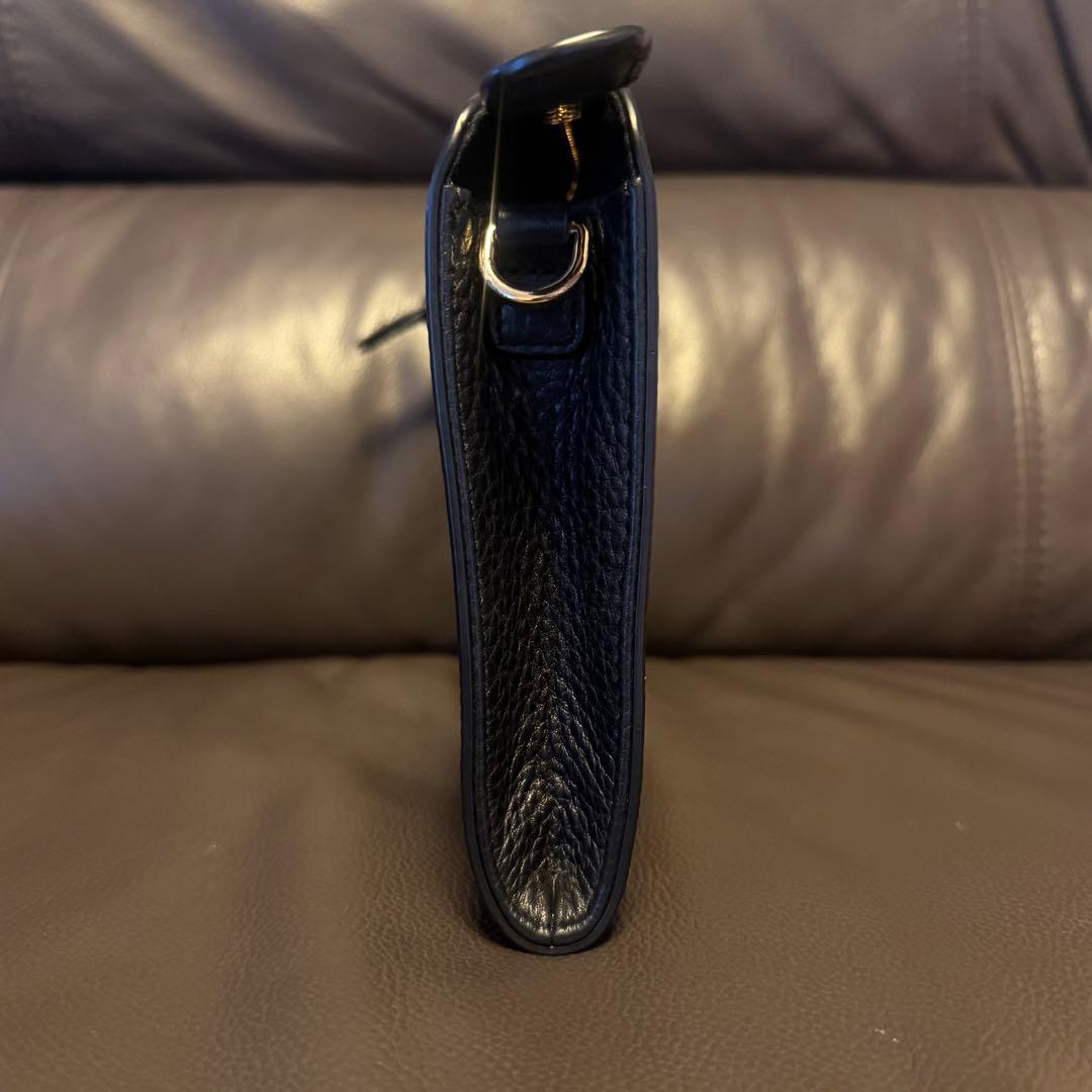 かっちゃん様　Tory Burch ショルダーバッグ　ブラック　レザー　シボ革