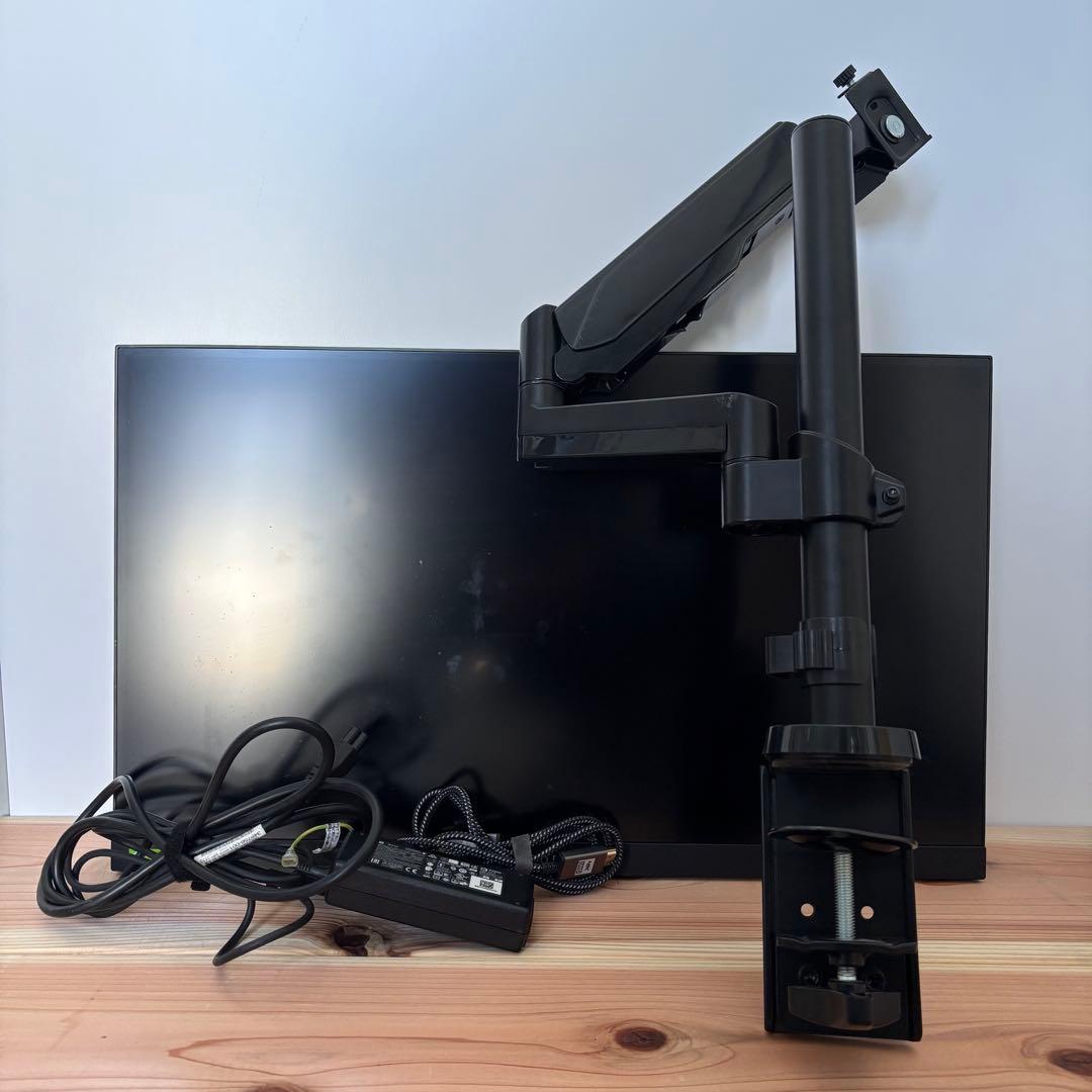 OMEN 27i モニター アイリスオーヤマ モニターアームセット WQHD