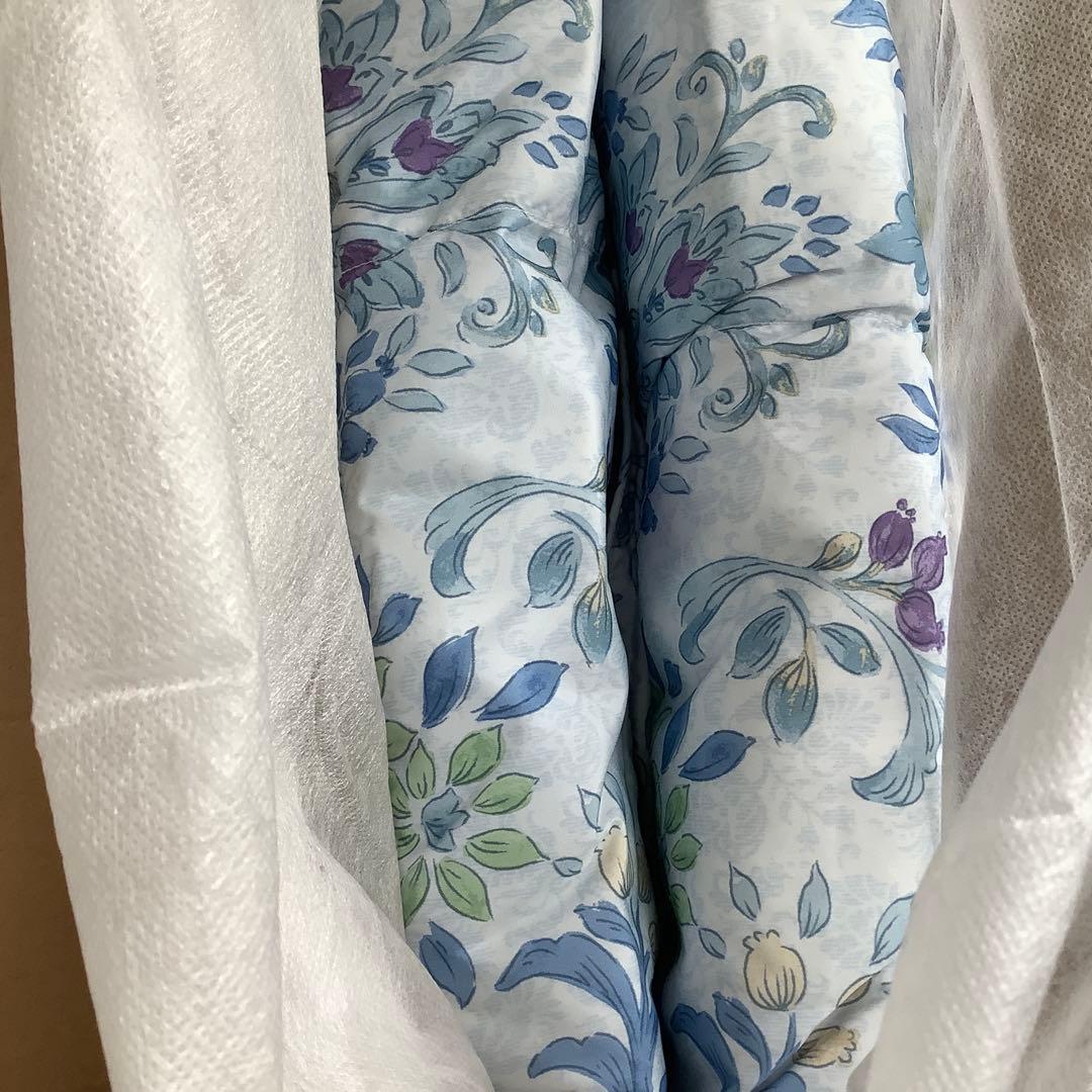 布団　moririn ダウンケット　ブルー　ダブル　ジャパネットたかた　洗える