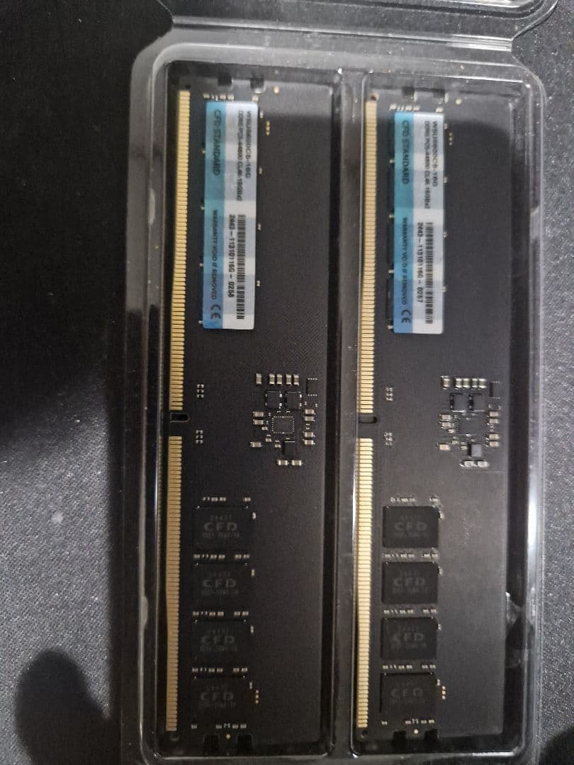 CRUCIAL DDR5 32GB (2 x 16GB) メモリ 4800MHz