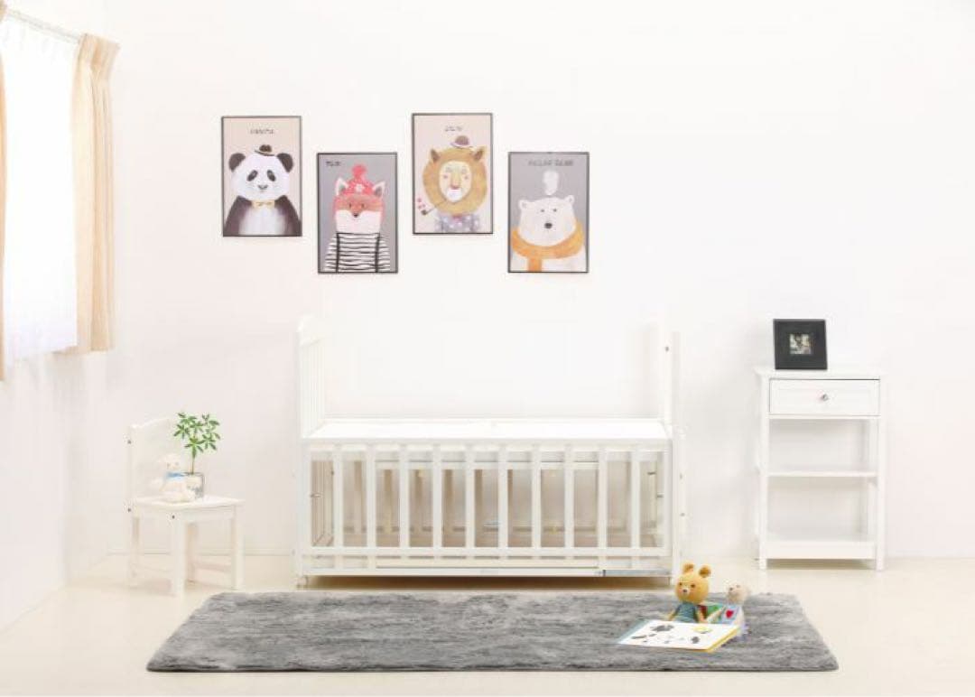 ヤマサキ　スリーオープンベッド b-sideDX ベビーベッド