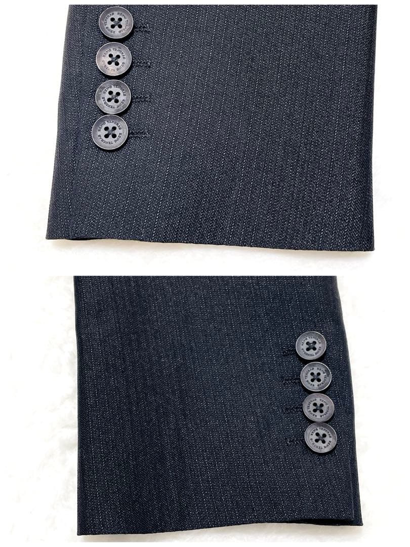 【美品】MEN'S TENORAS スーツ　3ピース　セットアップ　ウール混