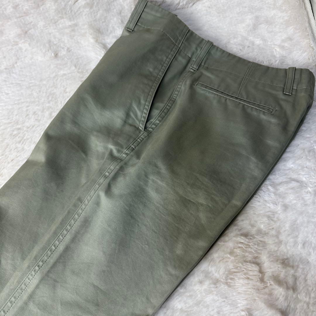美品 ルイヴィトン 薄グリーン チノパン イタリア製 48 XL