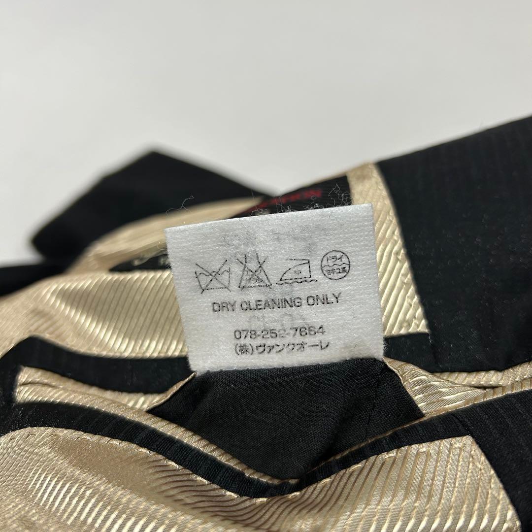 90s イタリア製 セットアップ スーツ ウール テーラードジャケット 艶 光沢