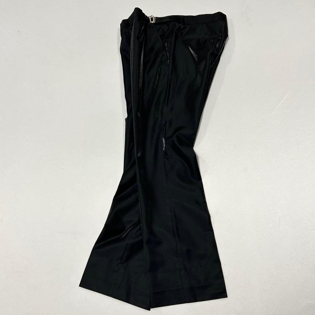 90s イタリア製 セットアップ スーツ ウール テーラードジャケット 艶 光沢