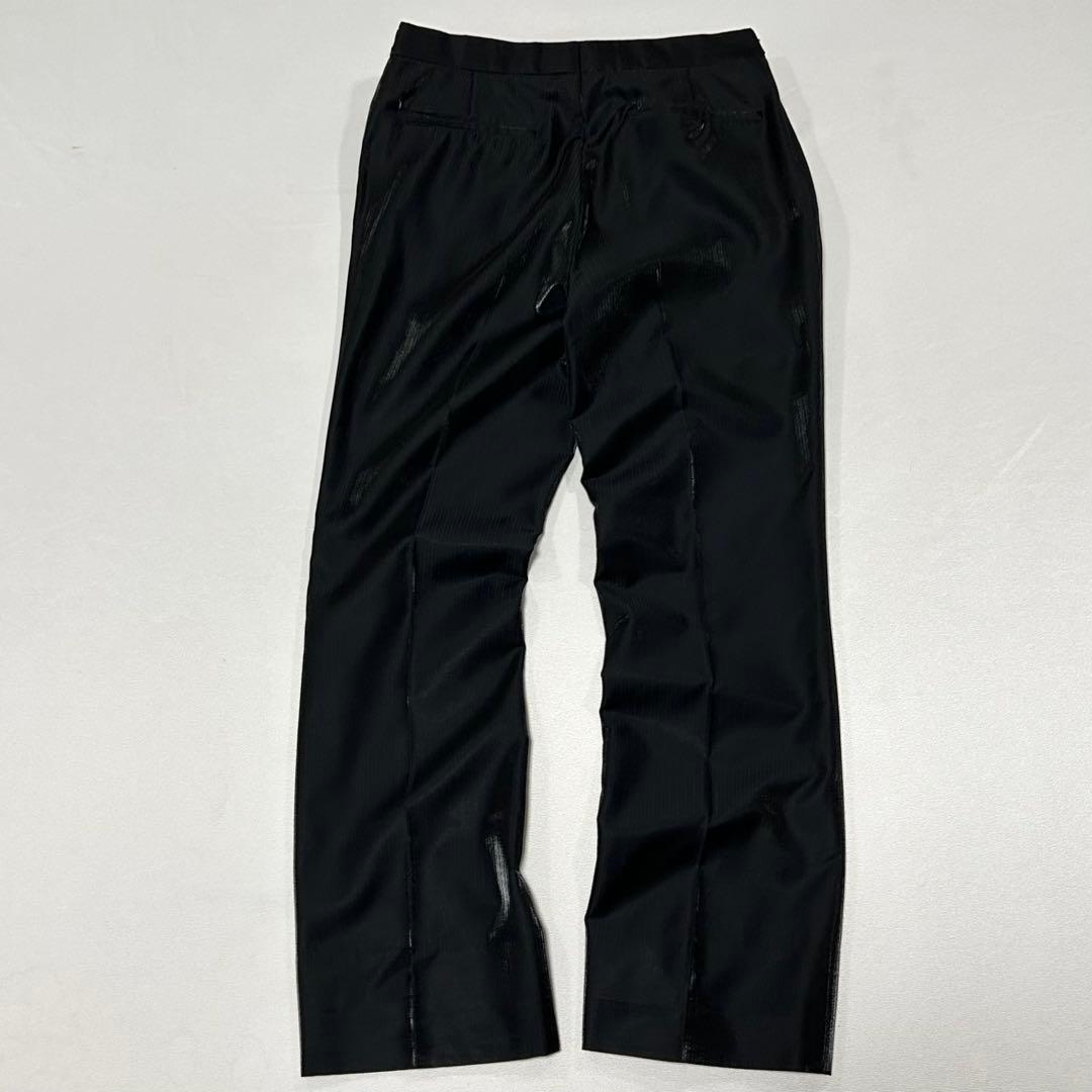 90s イタリア製 セットアップ スーツ ウール テーラードジャケット 艶 光沢