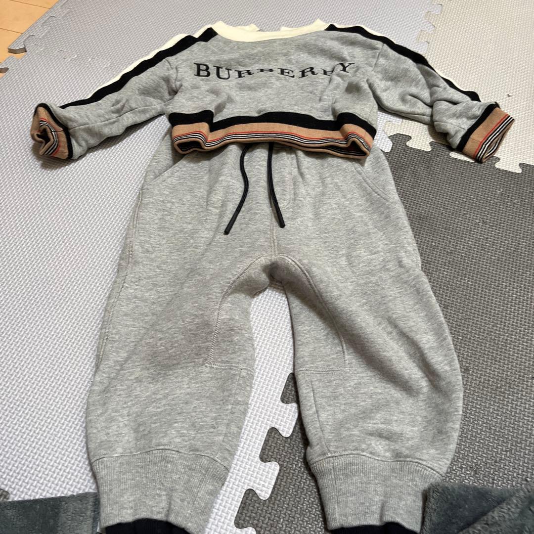 BURBERRY スウェットセット 100cm~ グレー