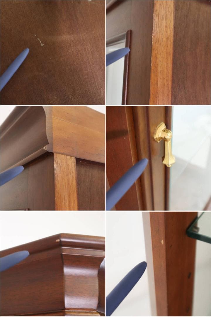 マルニ木工 地中海 キュリオケース64 ガラス製陳列棚 ガラスケース 168cm