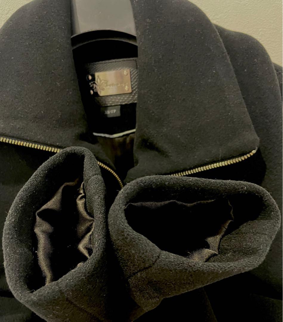 Mackageマッカージュブラック カシミア混ウールコート(xs)ベルト付