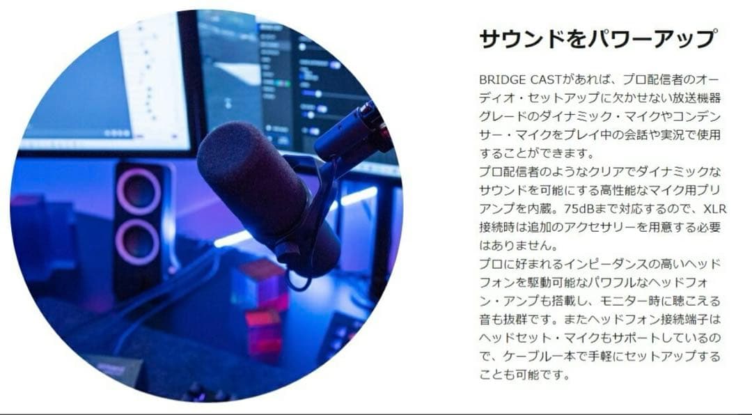 Roland ローランド ゲーミングミキサー BRIDGE CAST