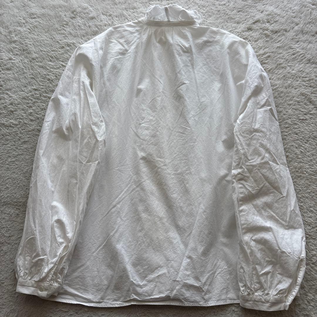 ジャーナルスタンダードラックス　ワッシャーフリルブラウス　コットンリネン