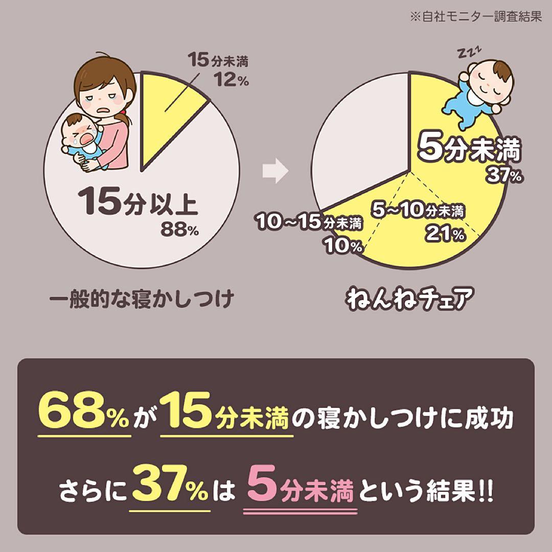 ねんねチェア　ナチュラルブラウン