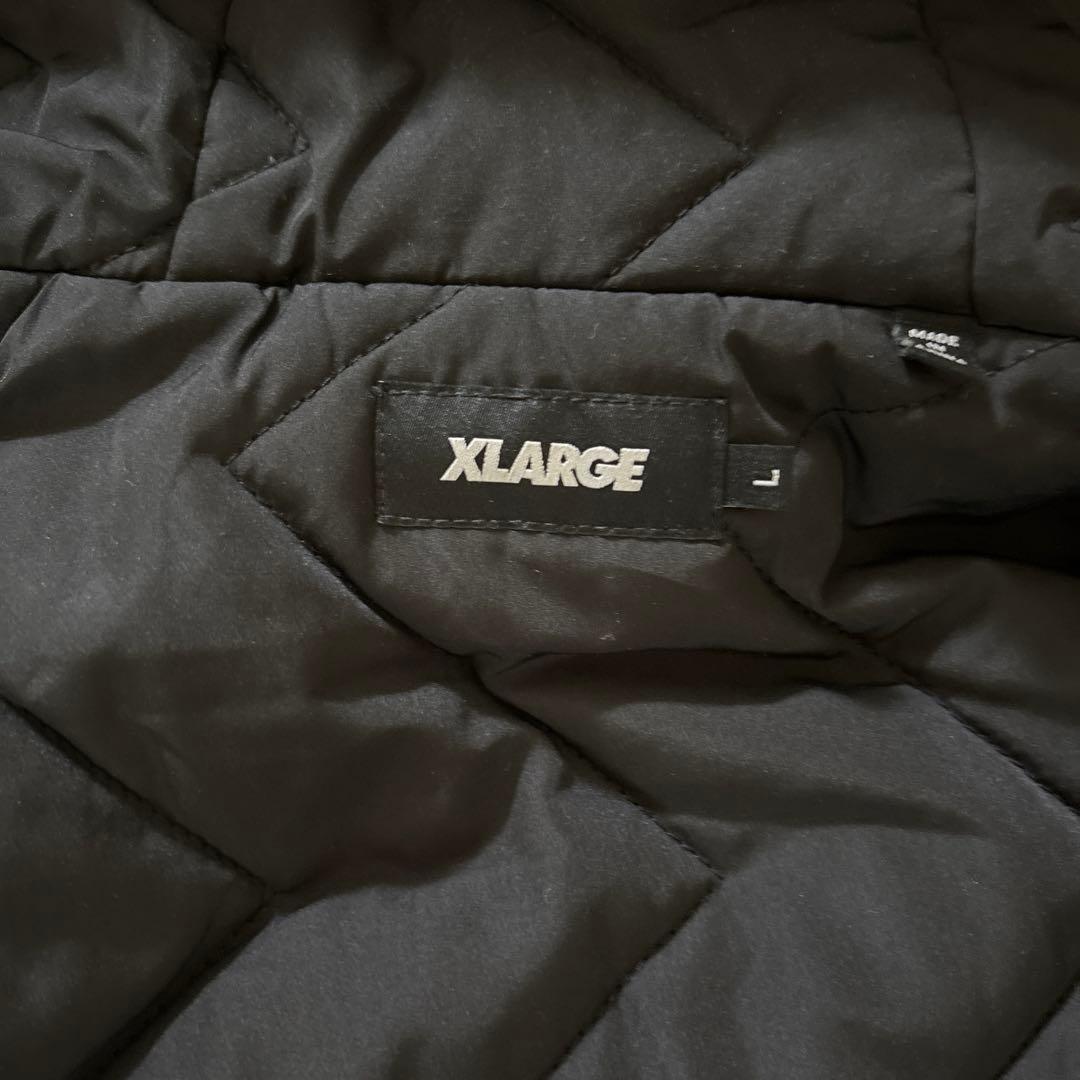 XLARGE フード付きダウンジャケット 黒