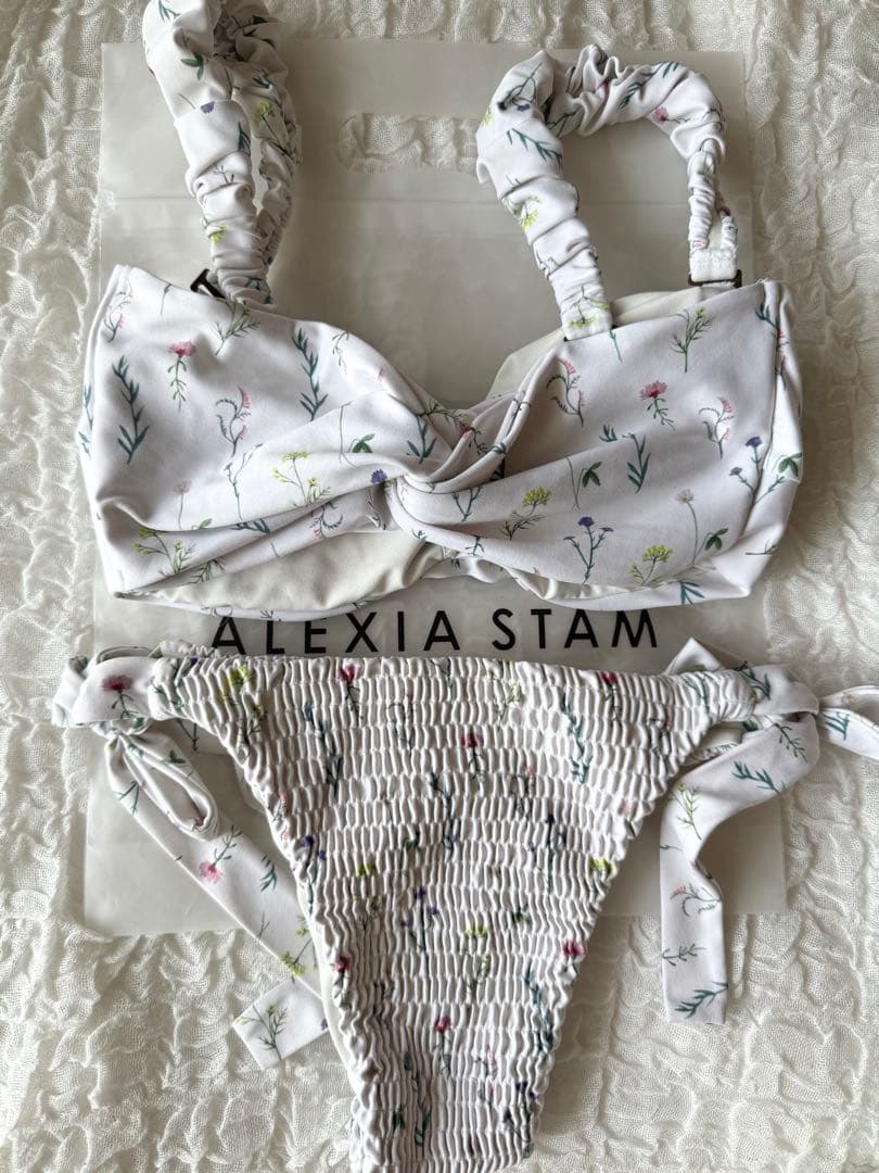 ALEXIA ST フラワープリント水着 上下セット