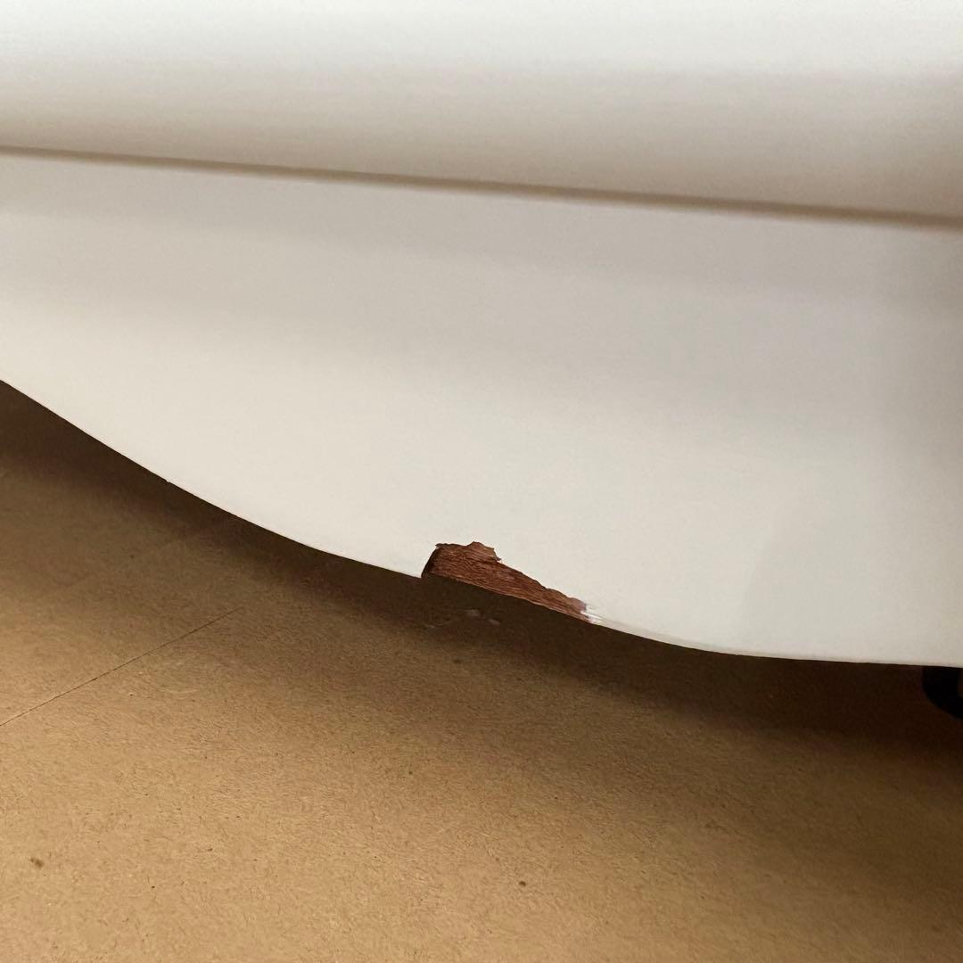 訳あり品！【121】フレンチ調ホワイトチェスト三段四つ引き木製収納家具姫系タンス