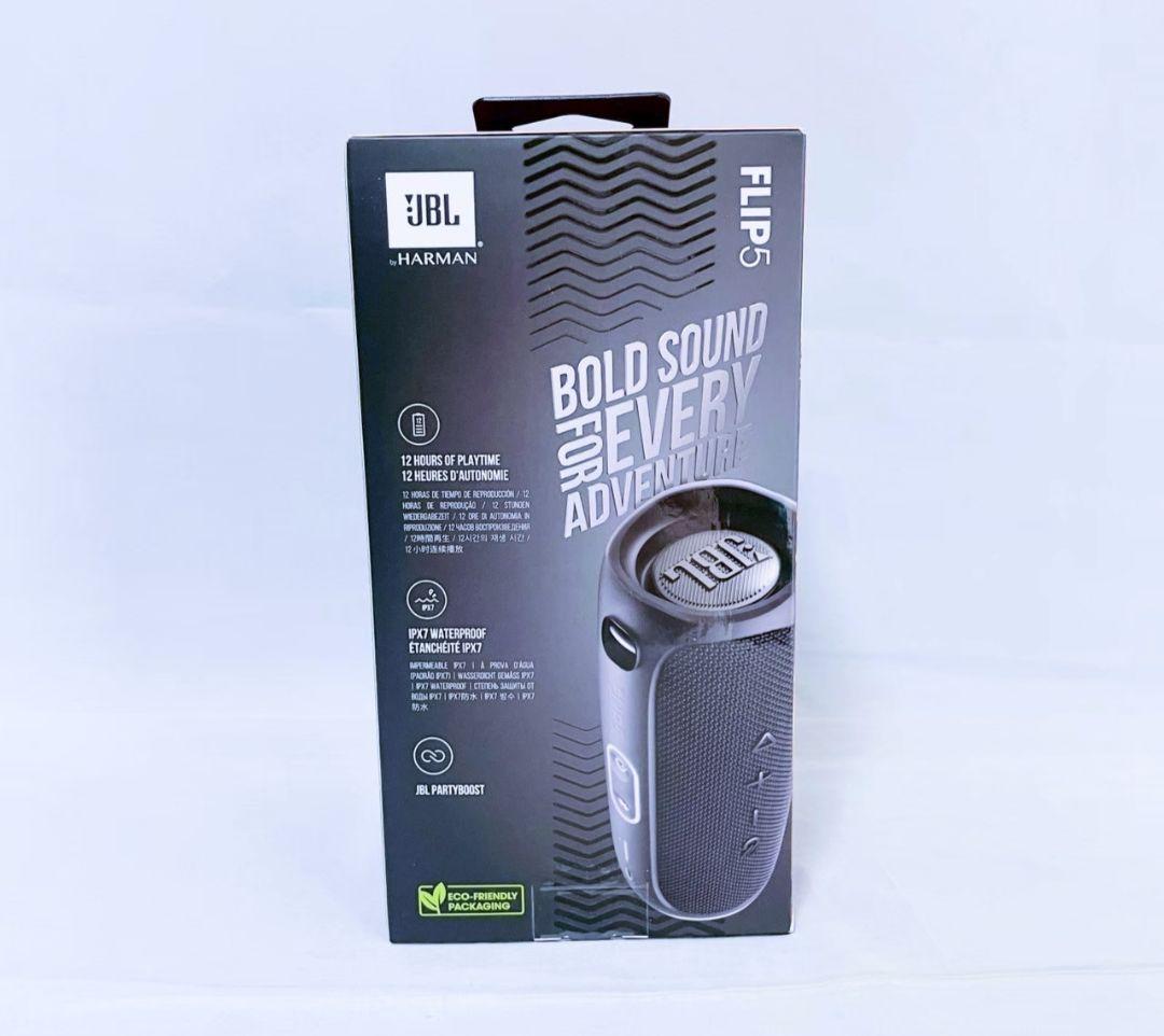 【新品】JBL FLIP5 ポータブルBluetoothスピーカー ブラック