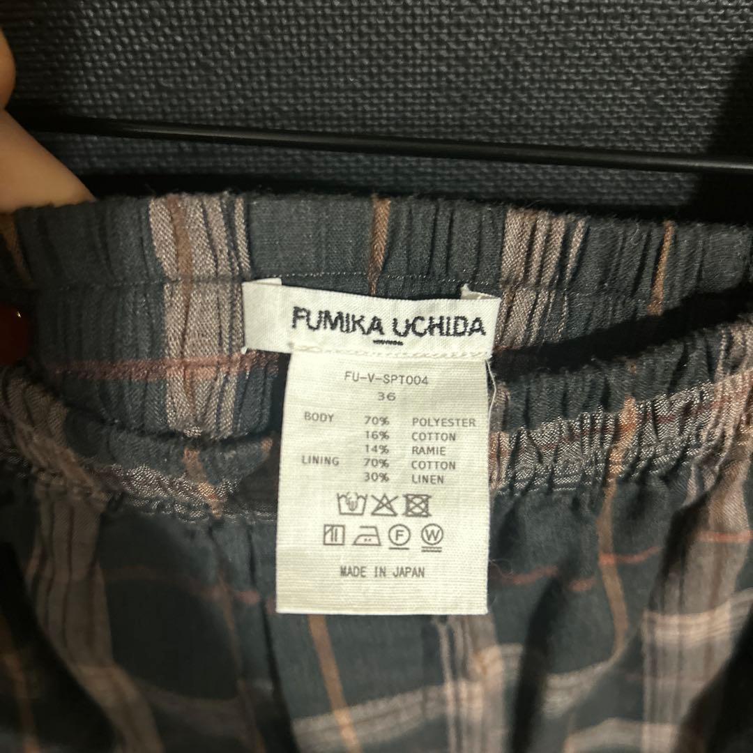 パンツ fumika uchida Plaid 2-tuck Trunk Shorts