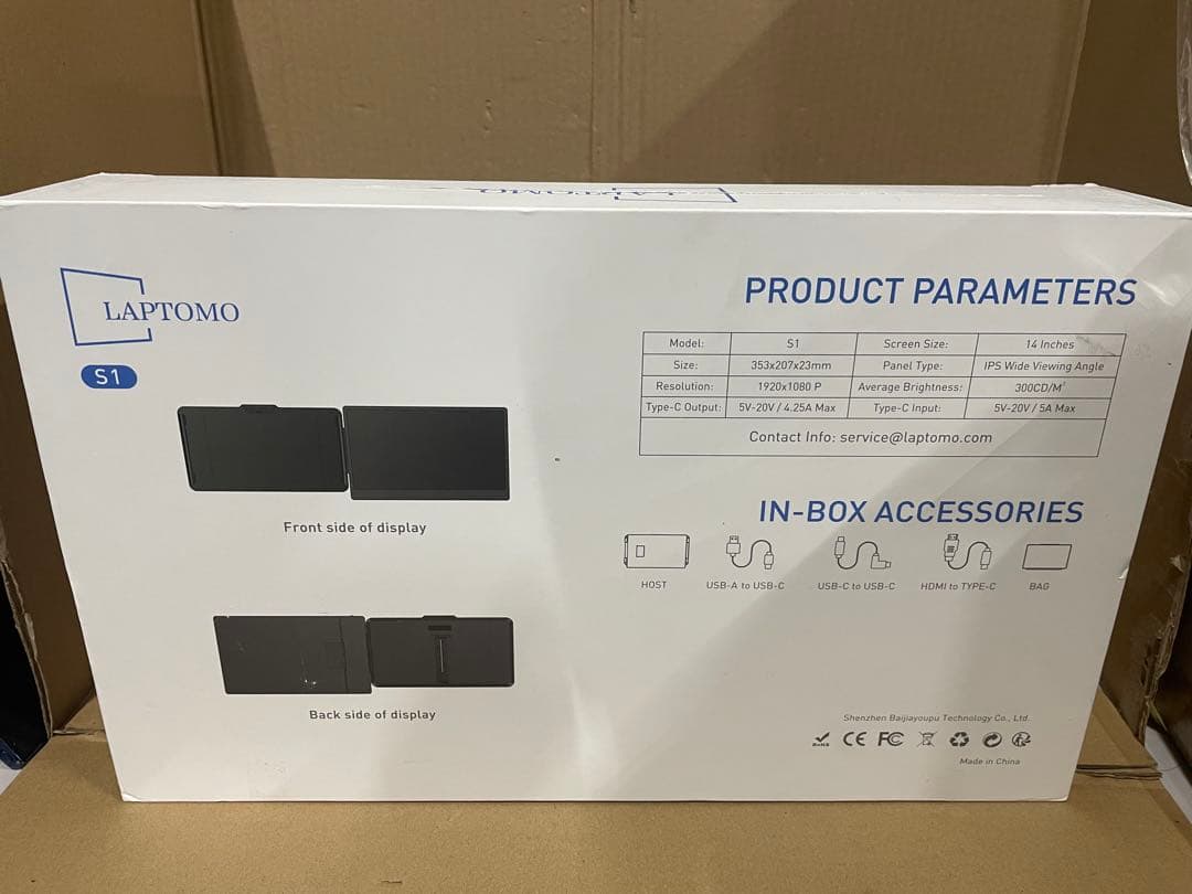 デュアルモニター 14インチ FHD 1080P IPS ポータブルモニター