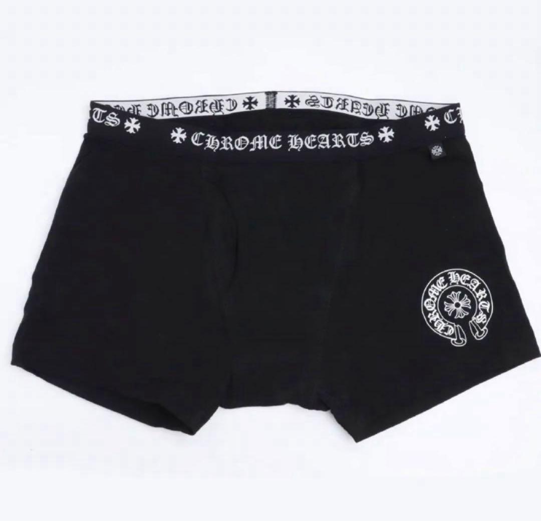 クロムハーツ　ボクサーパンツ黒（白文字）L 【新品・未使用】