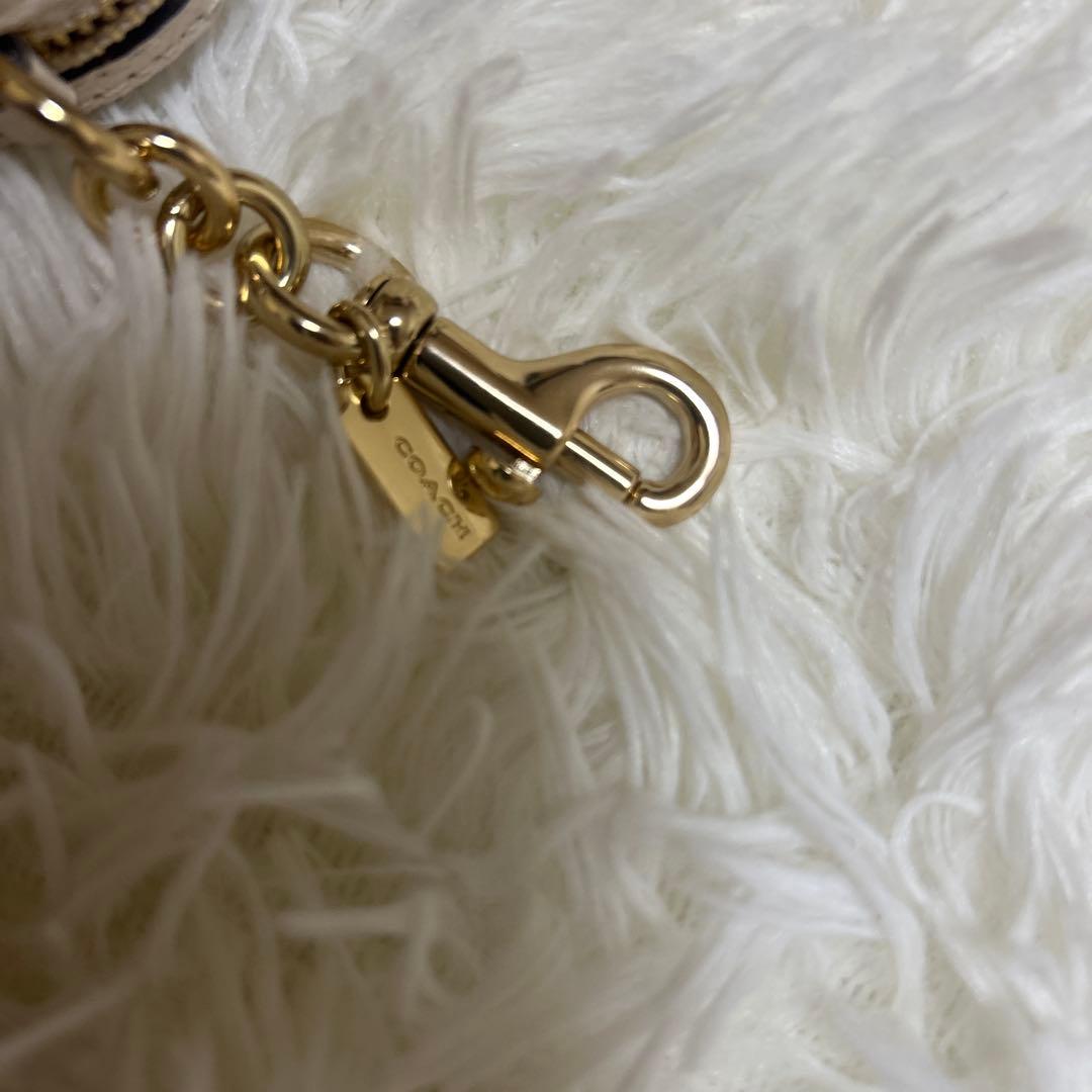 未使用級 コーチ ミニ バッグチャーム 小物入れ ローアン　ストロベリー
