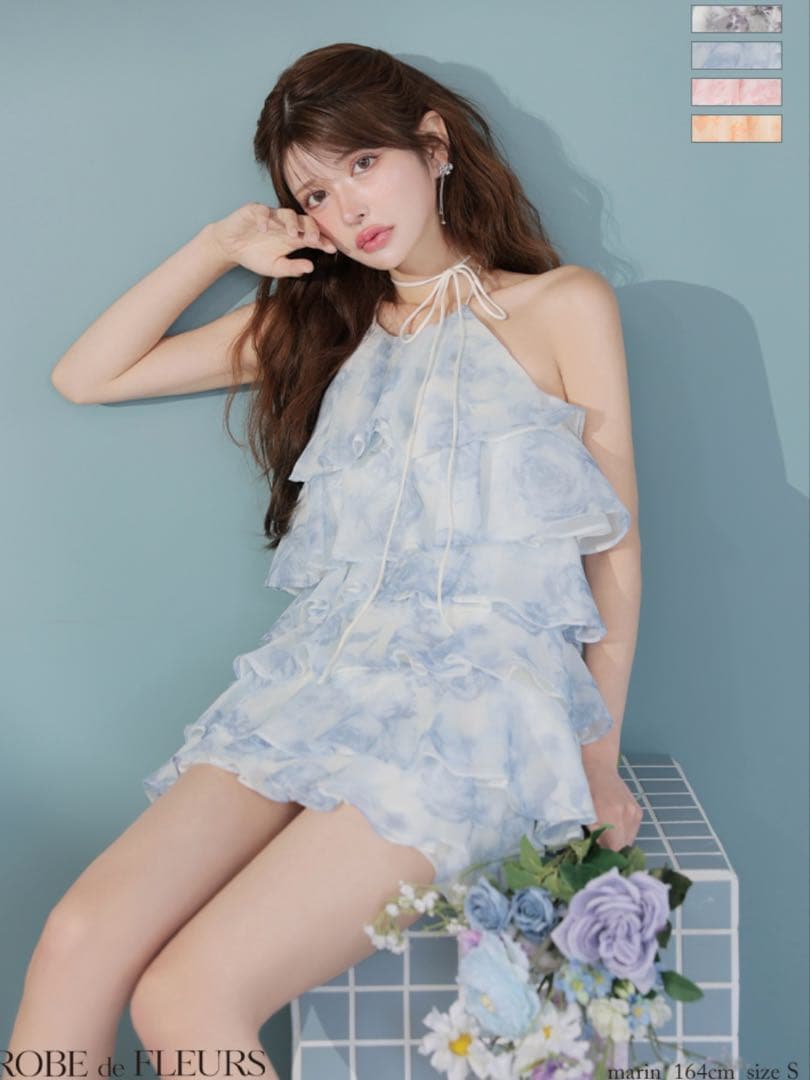 ROBE de FLEURS ローブドフルール　キャバドレス　Sサイズ