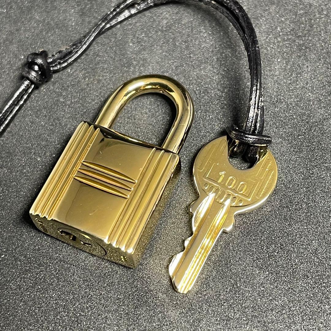 【美品】エルメス K24ゴールドメッキ パドロック カデナ リペア品 100番