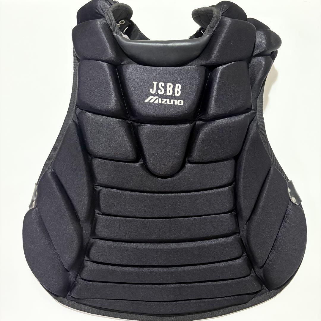 ミズノ キャッチャー防具 プロテクター 一般軟式用 ブラック JSBB