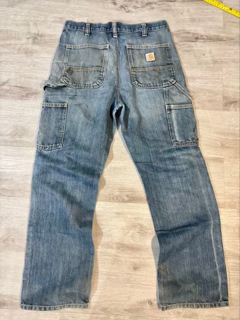 スパム　359 Carhartt ダブルニー デニムB06 フェード極上