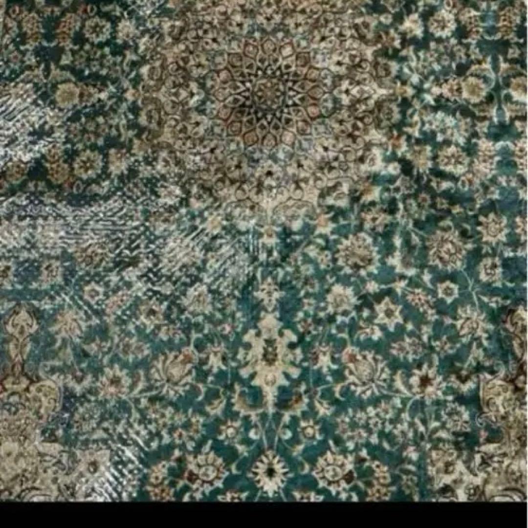 新品　ペルシャ風柄プリントラグ 140×200cm ポリエステル製