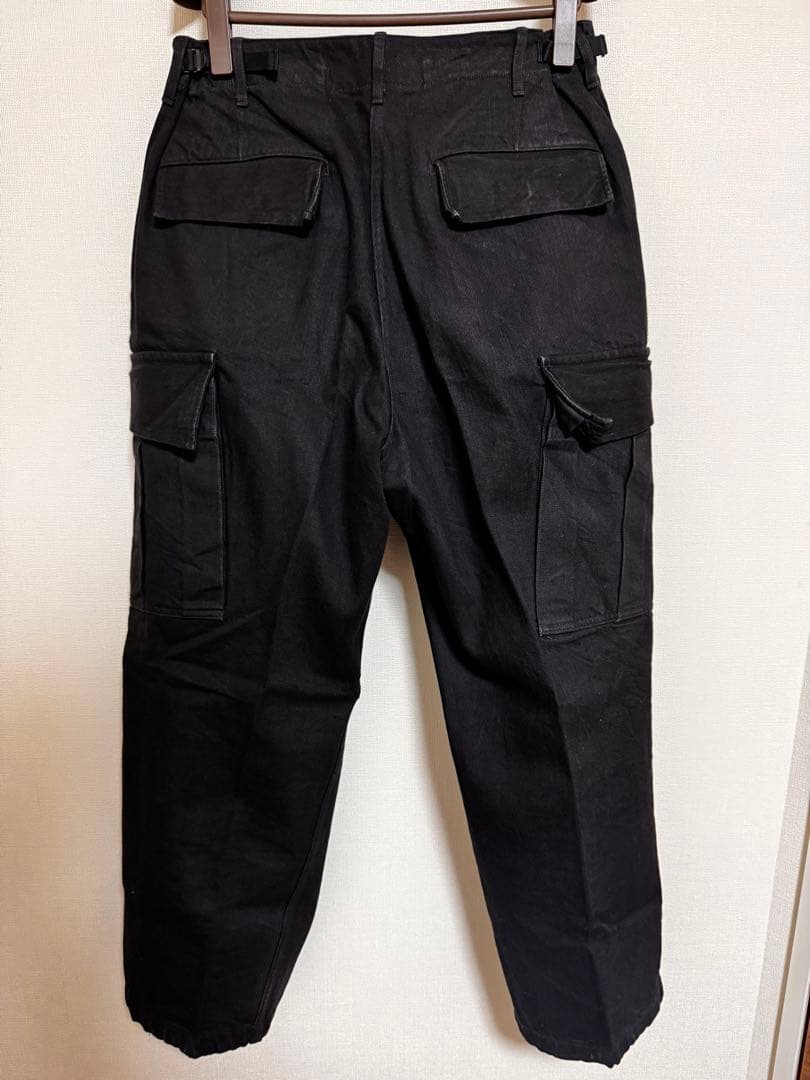 美品　COMOLI　ブラックデニム B.D.Uパンツ2