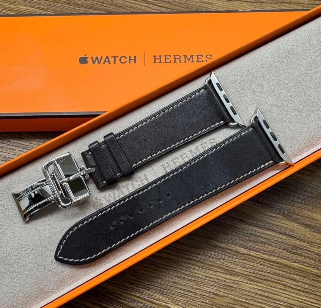 2248 Apple Watch エルメス　エベンヌ　ディプロイアントバックル