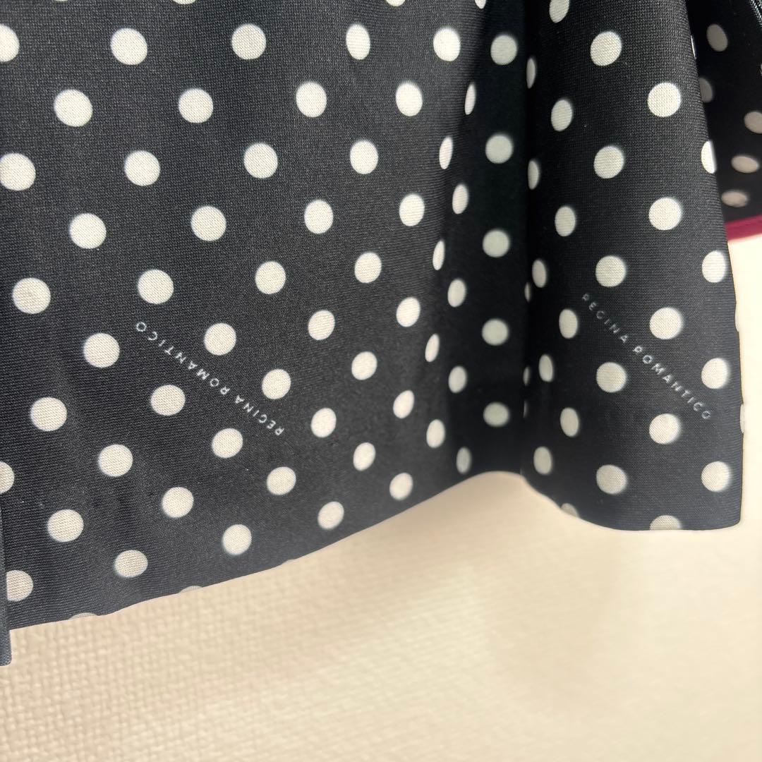 美品 レジィーナロマンティコ ドット柄 テーラードジャケット パールボタン 38