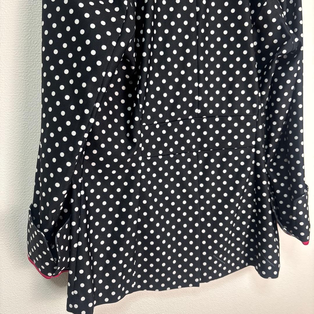 美品 レジィーナロマンティコ ドット柄 テーラードジャケット パールボタン 38