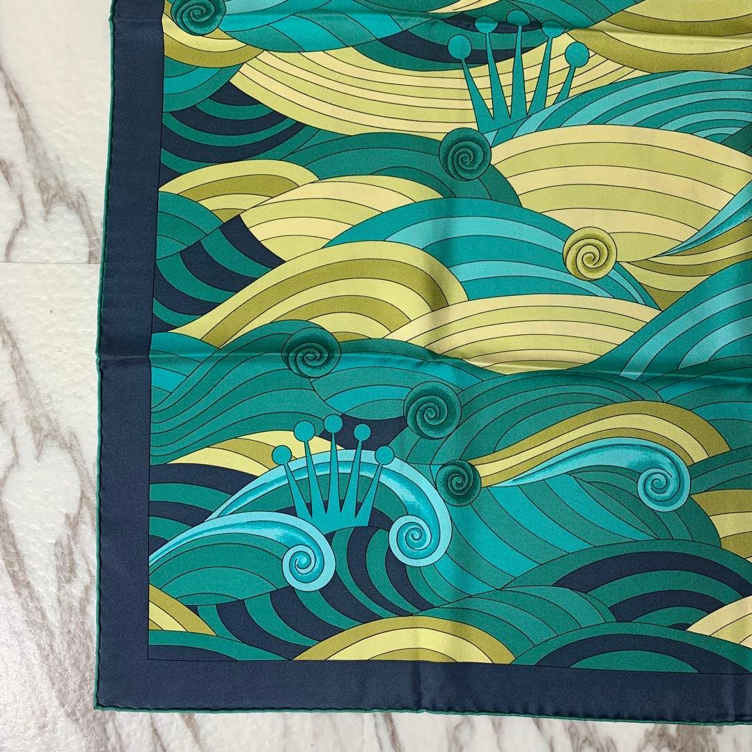 希少 ROLEX スカーフ 大判 フランス製 シルク100% 非売品 美品 王冠