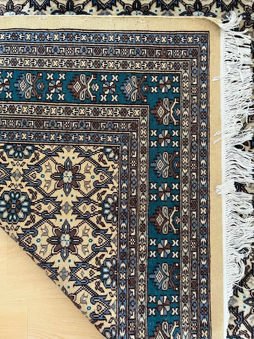 パキスタンラグ　ヴィンテージラグ　手織り絨毯　カーペット　ウール