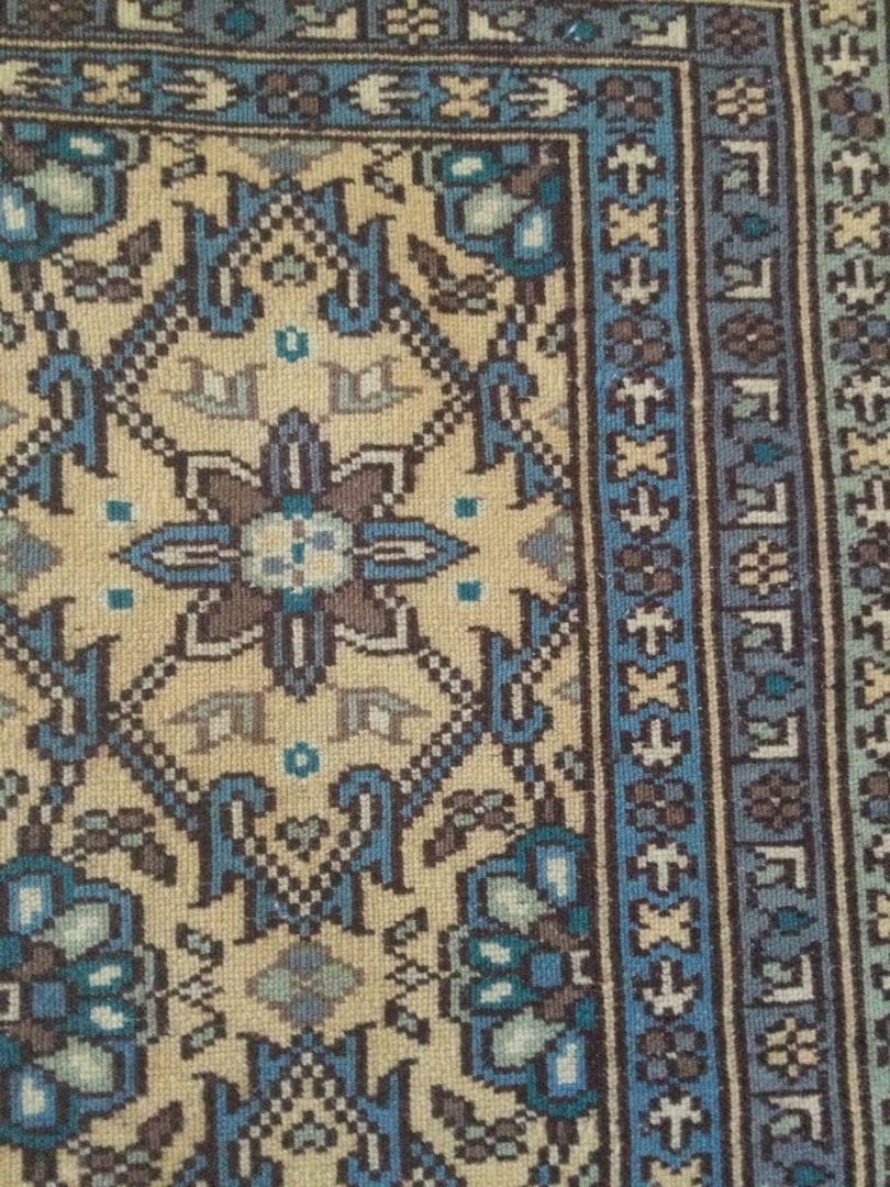 パキスタンラグ　ヴィンテージラグ　手織り絨毯　カーペット　ウール