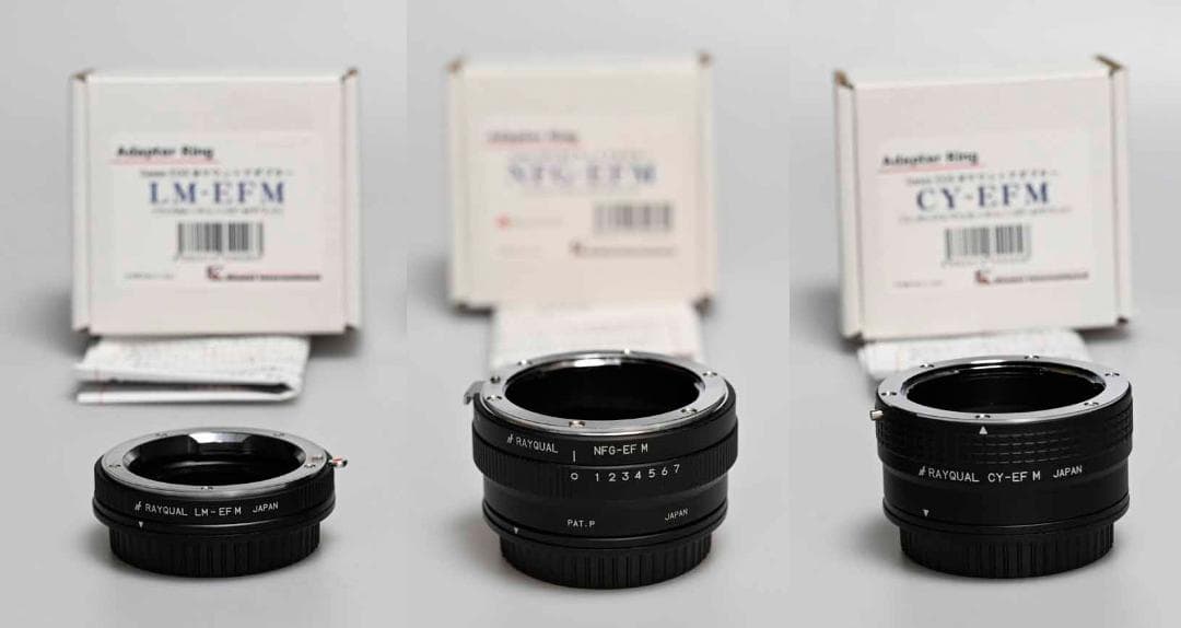 EOS M　EF-M　高品質　マウントアダプター　3個セット　RAYQUAL希少
