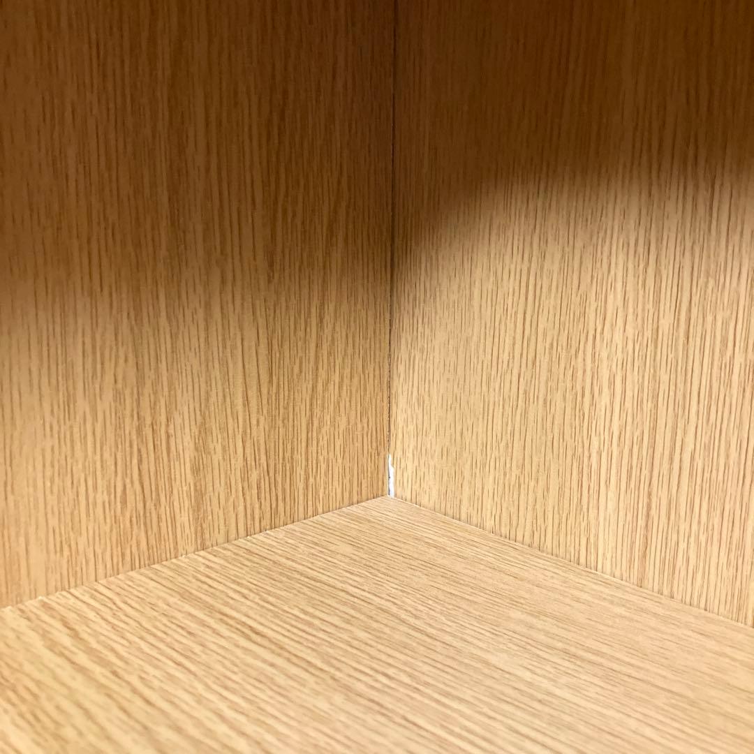 廃盤　無地良品 コーナー型本棚 7段