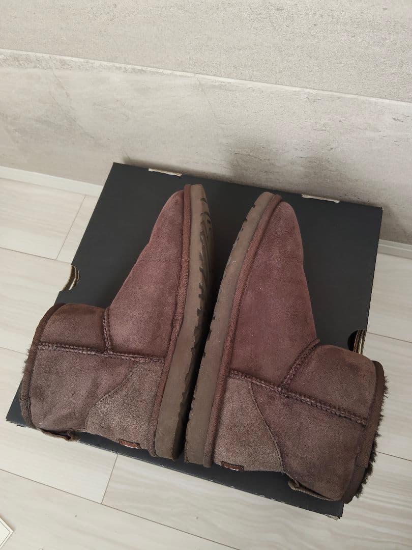 美品☆　アグ UGG ムートンブーツ　クラシックミニ　ダークブラウン　7