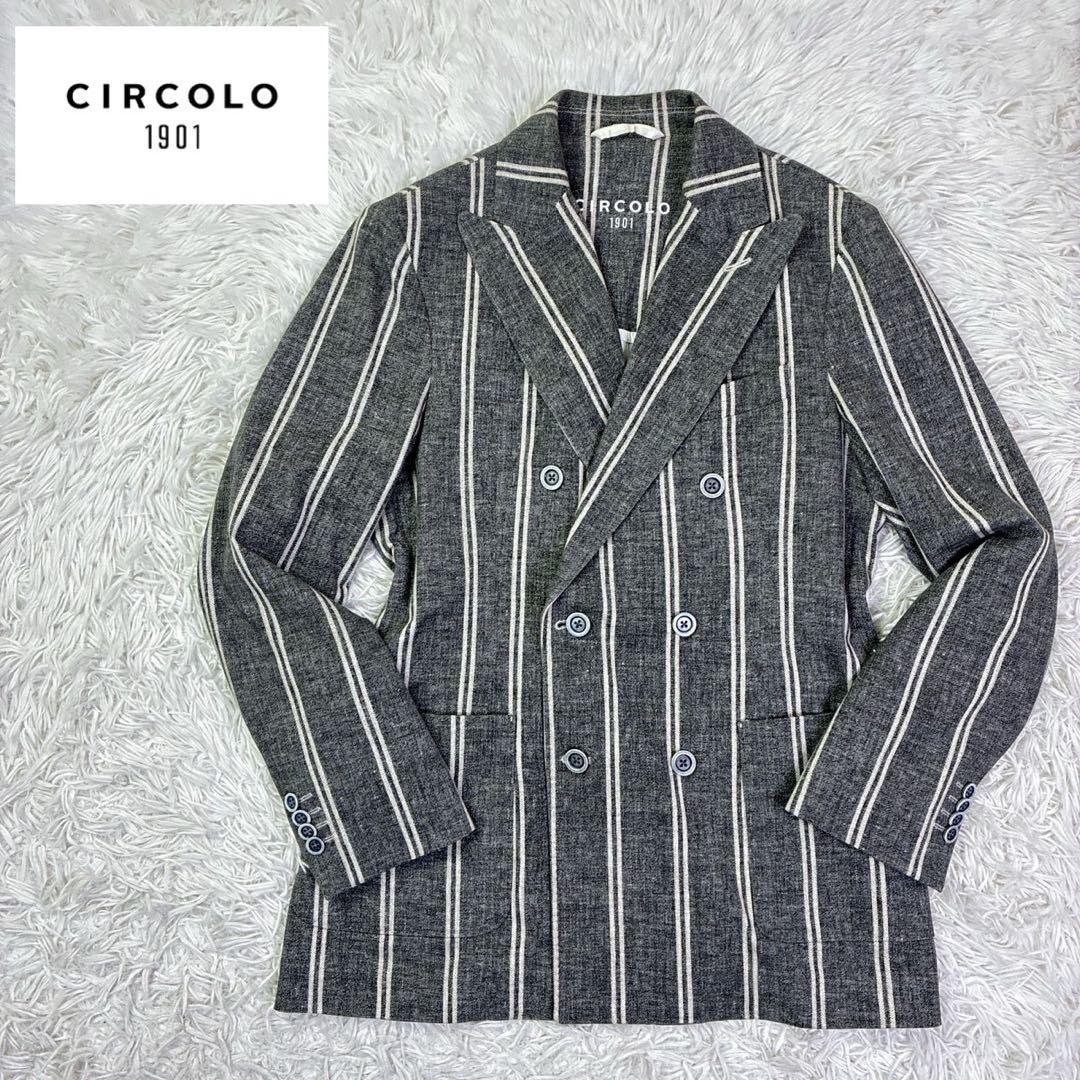 CIRCOLO1901チルコロ ダブルブレストテーラードジャケット　48