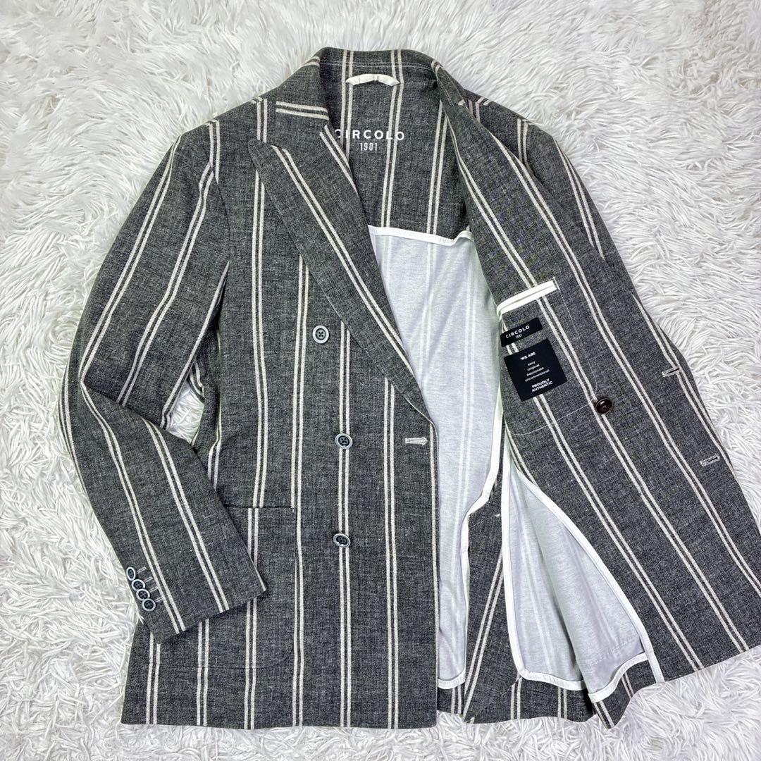 CIRCOLO1901チルコロ ダブルブレストテーラードジャケット　48