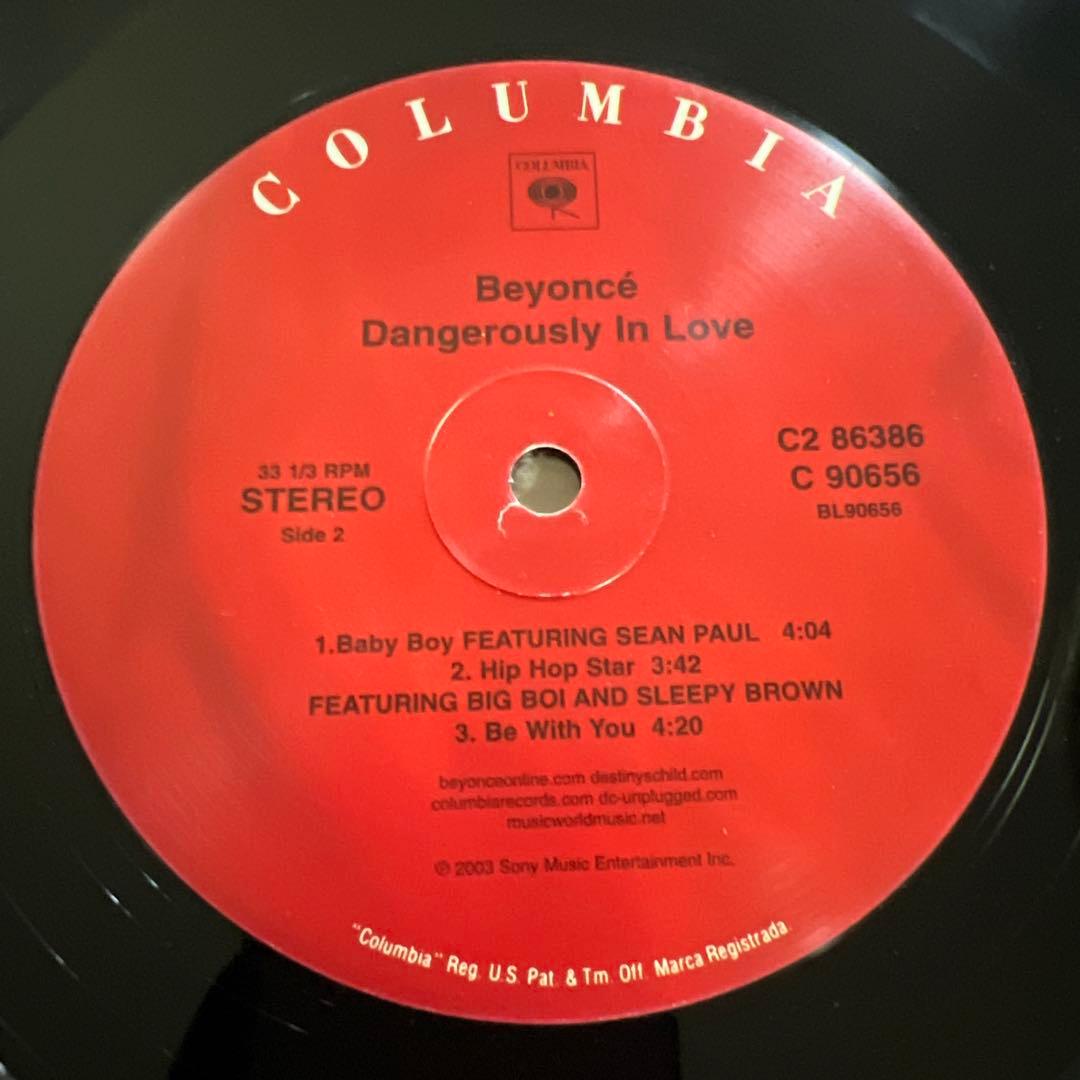 Beyonce 2LP US盤 美品 dangerously in love