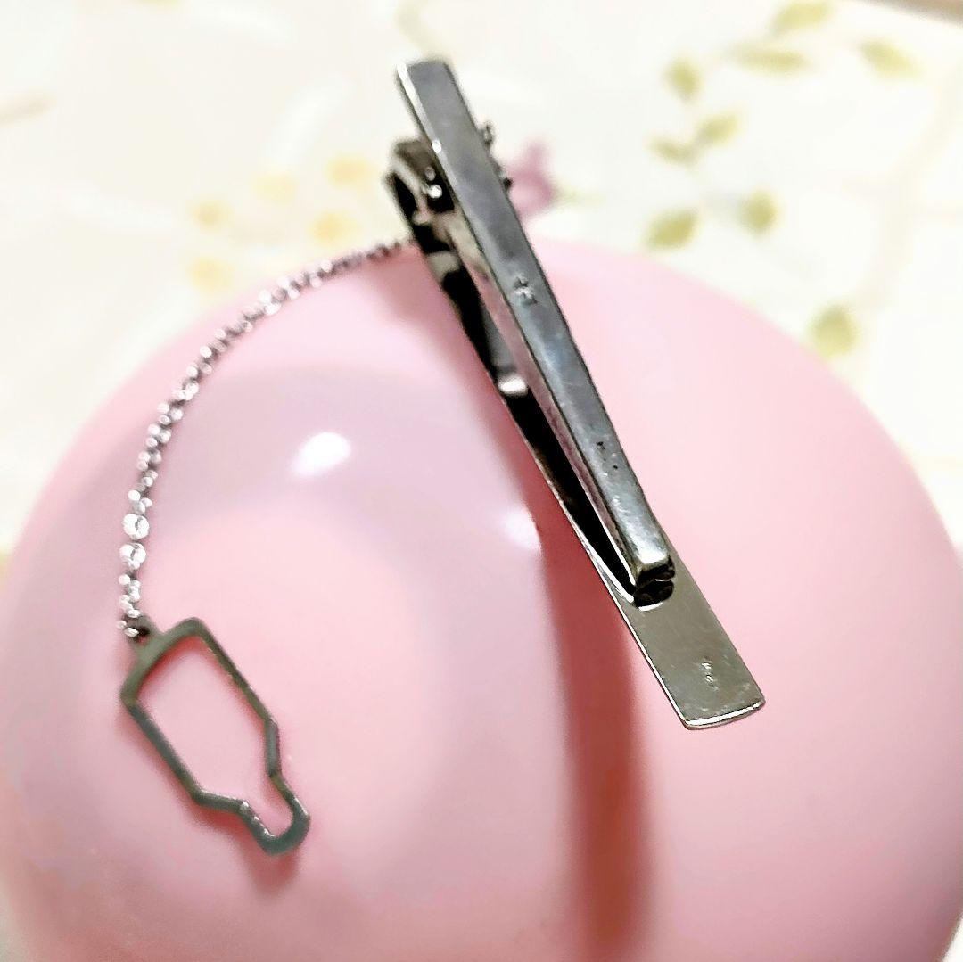 5555#1006　K10WG&銀製刻印　ネクタイピン　1006