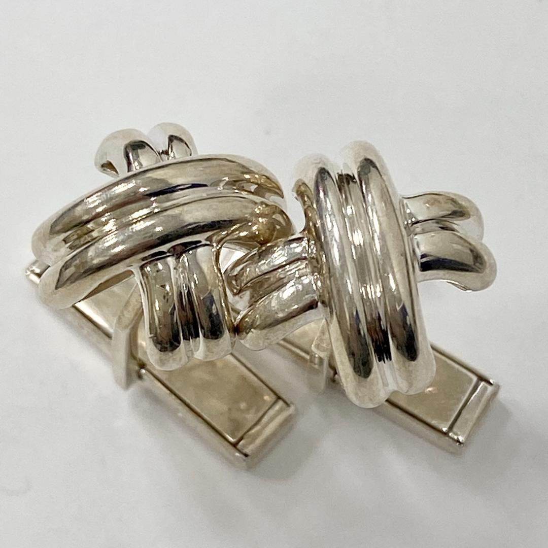 ティファニー シグネチャークロス カフリンクス シルバー